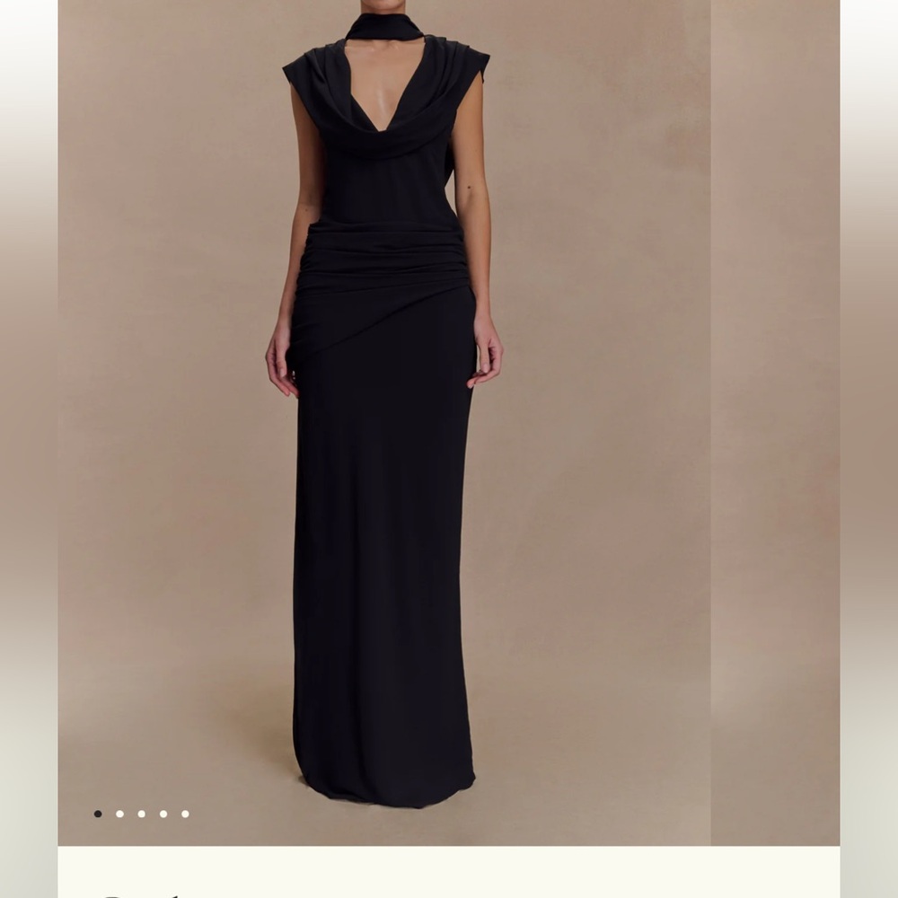 Meshki Black Backless Dress